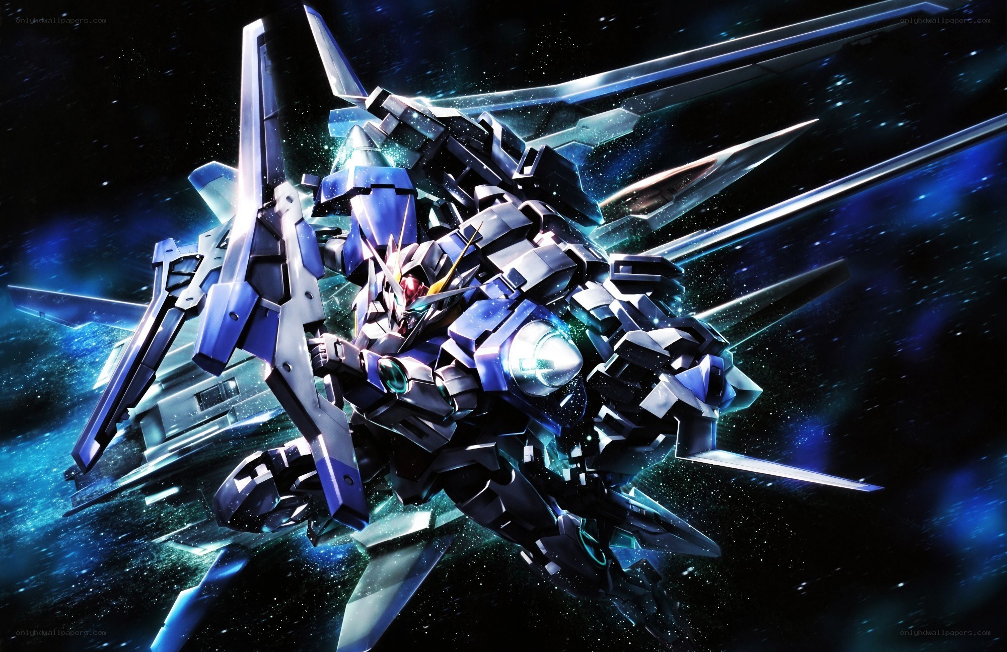 mecha robot in space