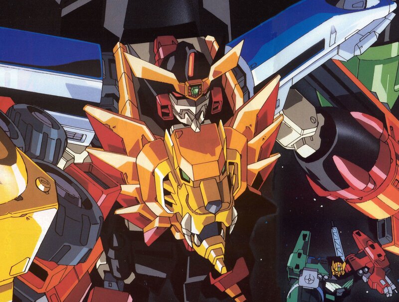 mecha robot in space