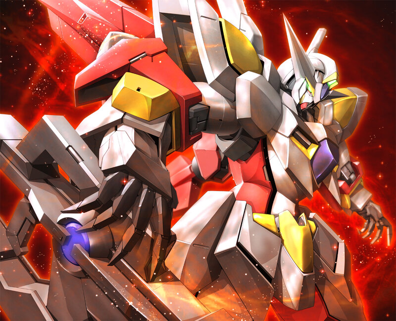 mecha robot in space