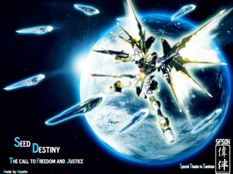 Mecha Robot in Space — Blue