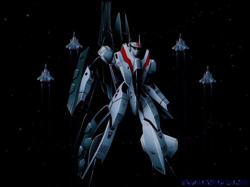 mecha robot in space formation