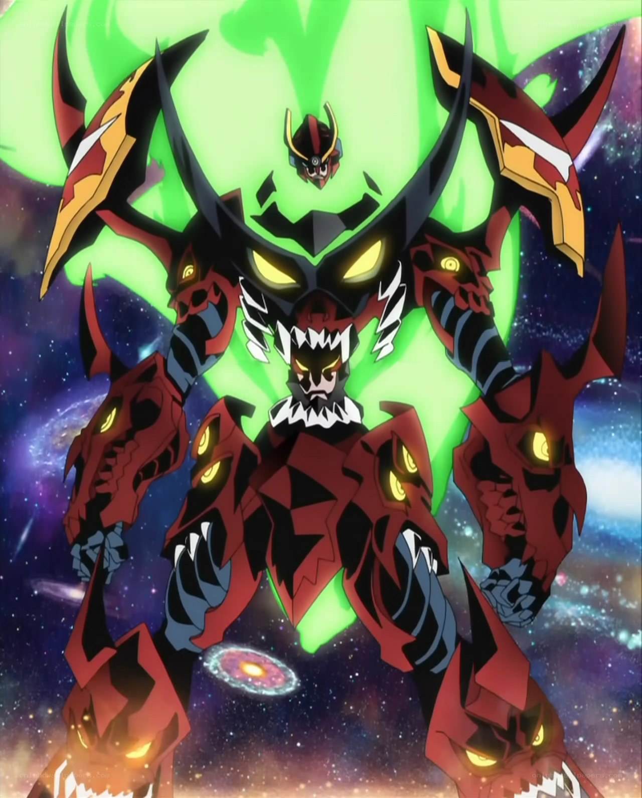 mecha robot in space