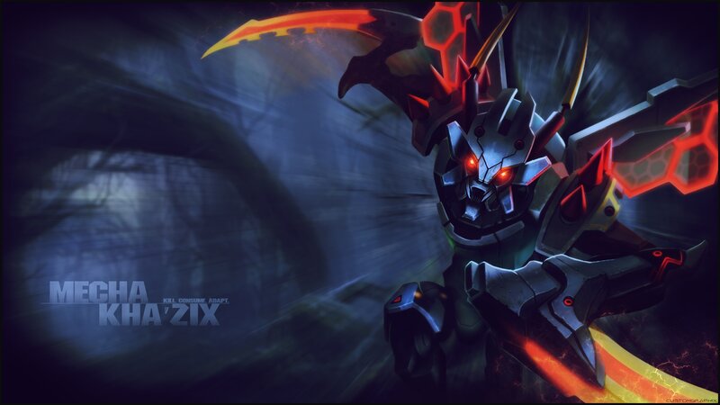 Mecha Robot with Glowing Eyes