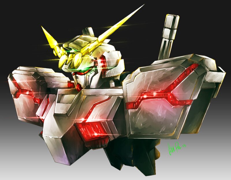 Mecha Robot with Sword — White
