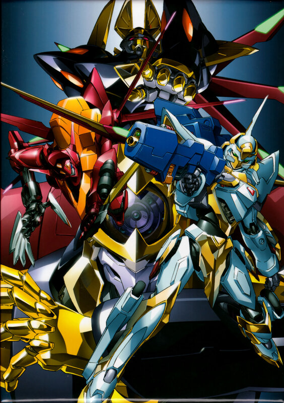 mecha robots in combat formation