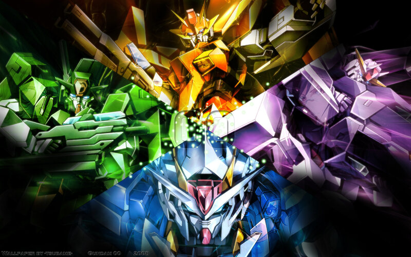 Mecha Robots in Formation — Green