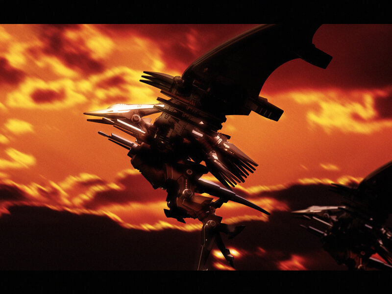 Mecha Robots in Sky