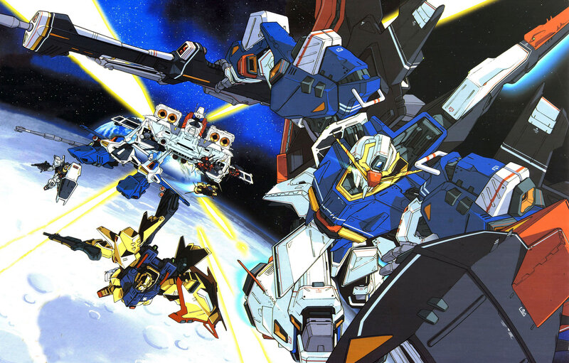 Mecha Robots in Space