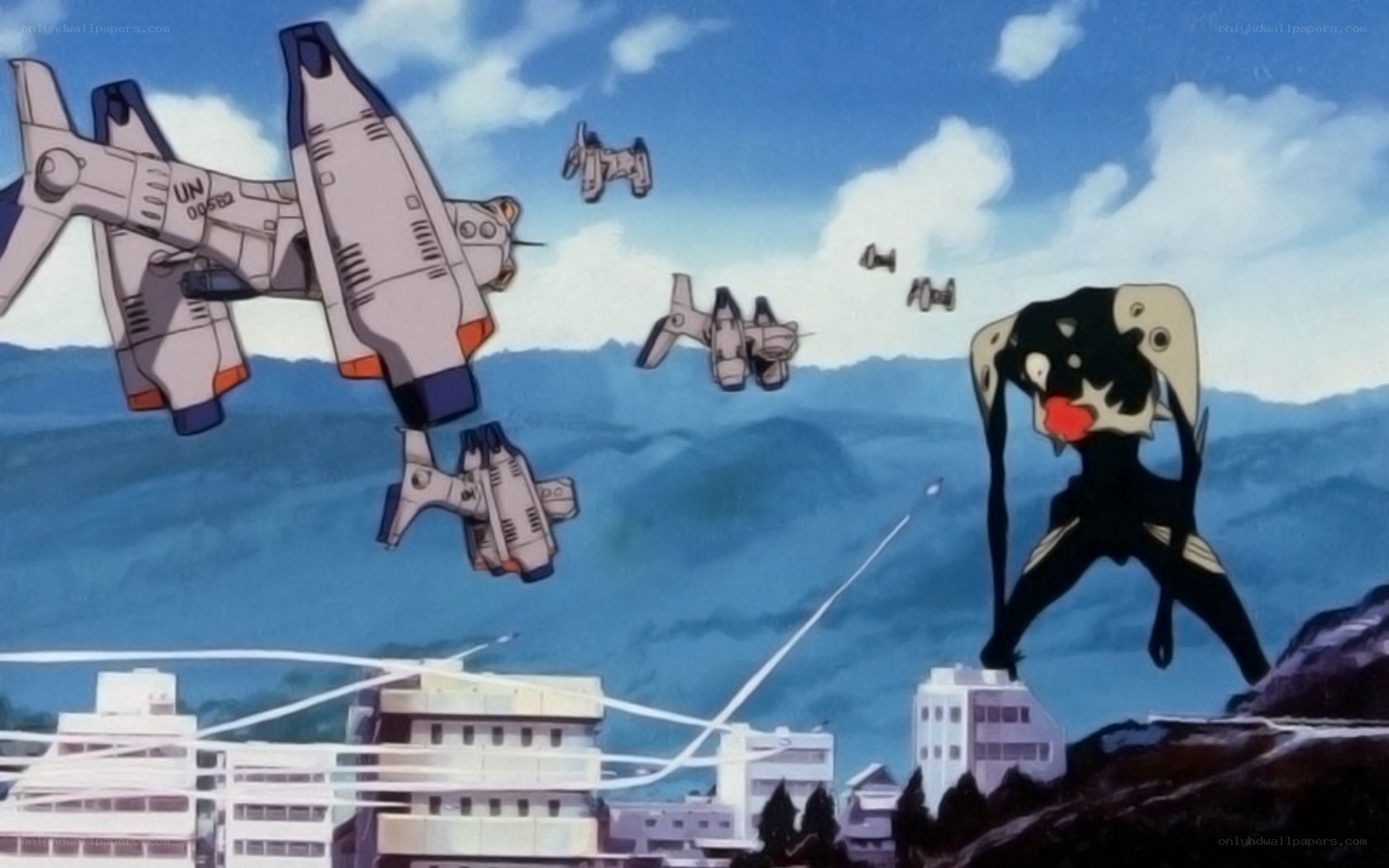 mecha vs alien creature