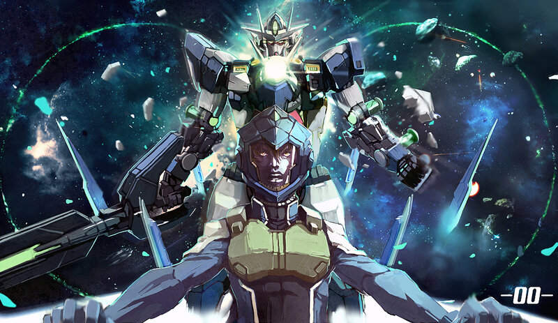 mecha warriors in space