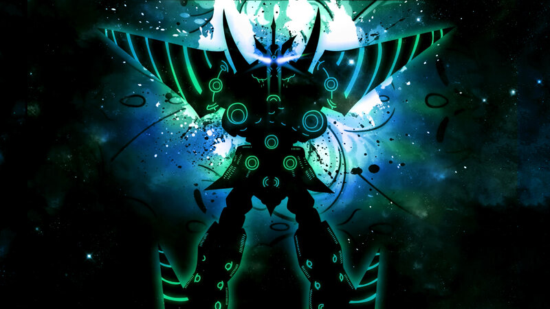 Mecha with Glowing Circuits