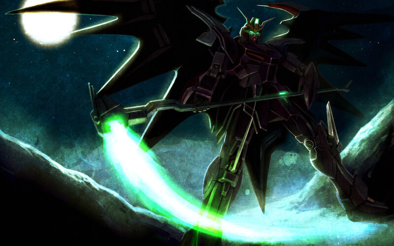 Mecha with Glowing Sword — Green