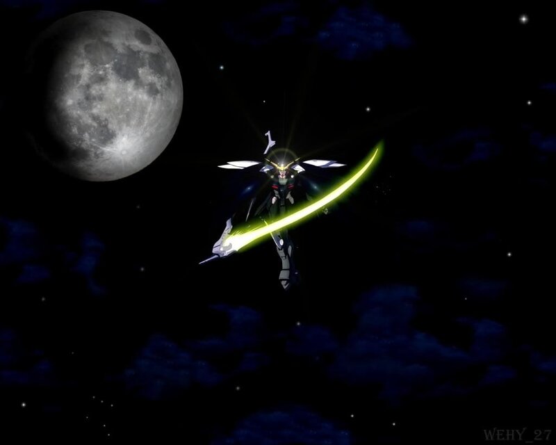 Mecha with Glowing Sword