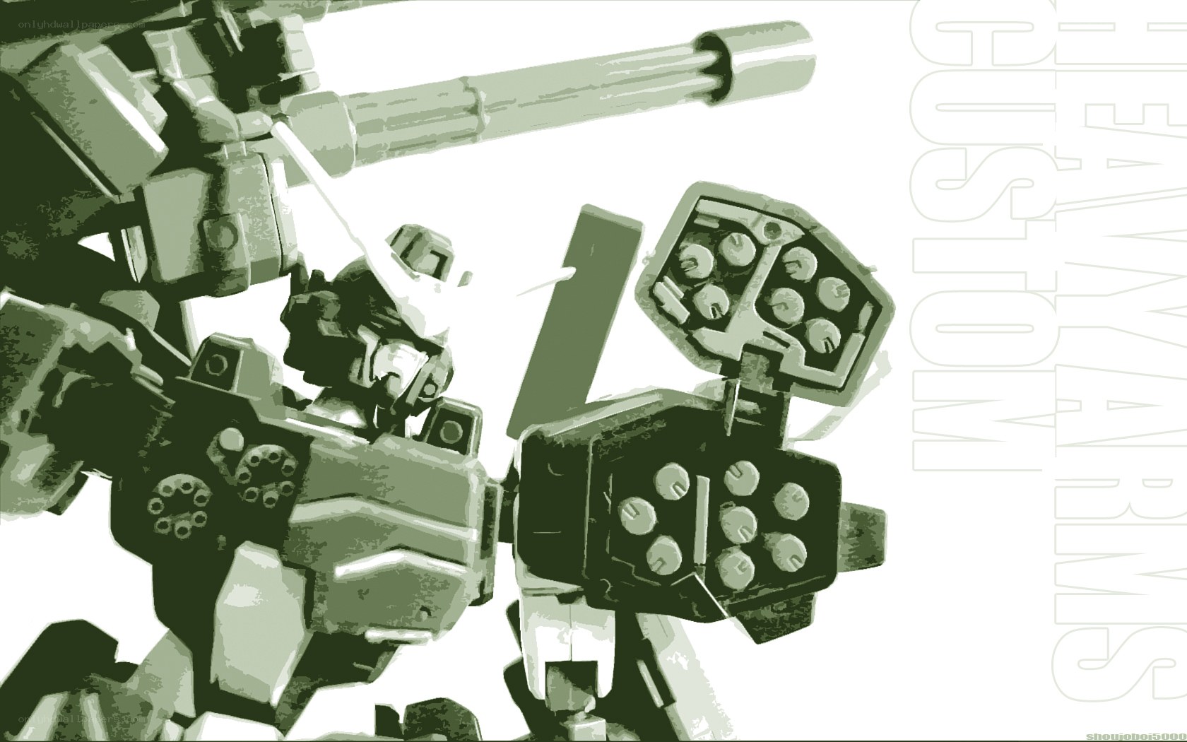 mecha with heavy arms