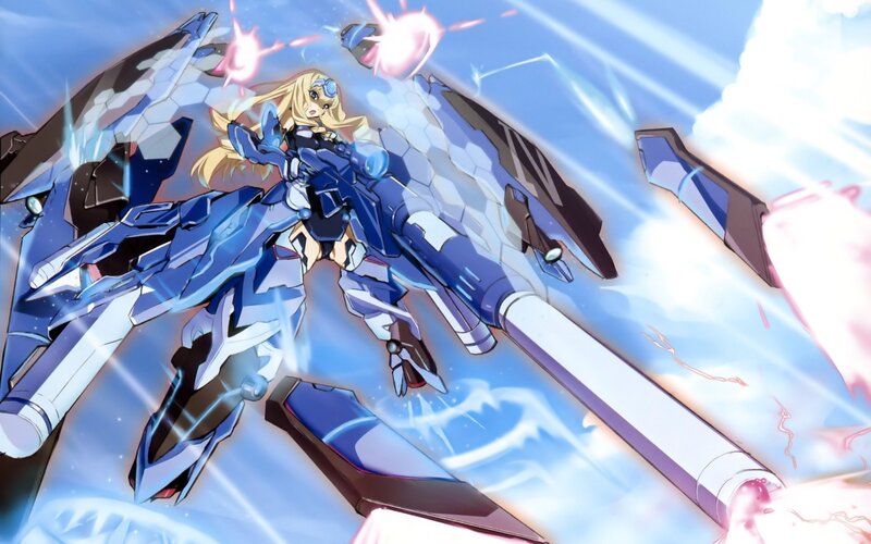 Mecha with Pilot — Blue