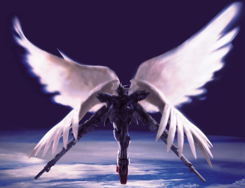 Mecha with White Wings — Dramatic
