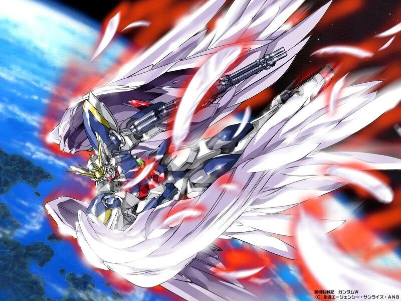 Mecha with White Wings