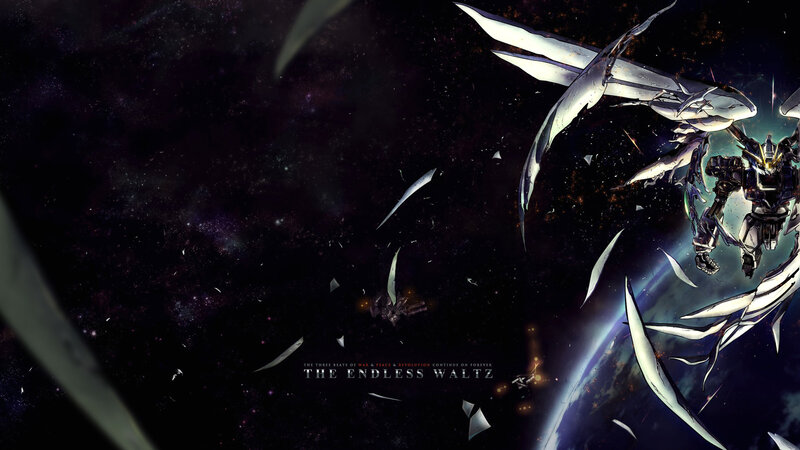 Mecha with Wings in Space