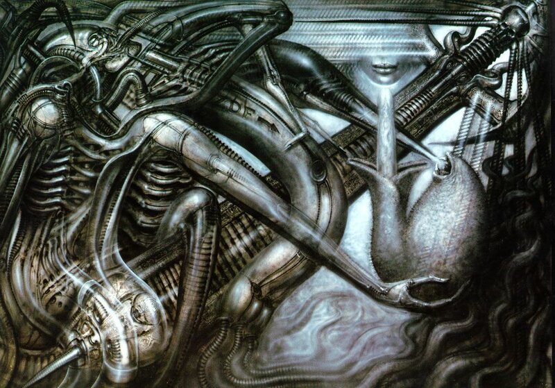 Mechanical Alien Creature — Gray, Dystopian