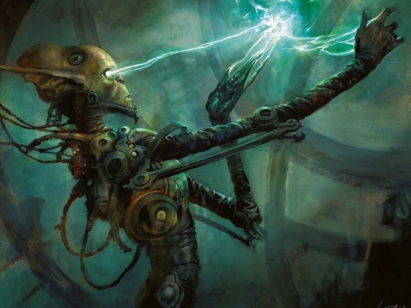 Mechanical Alien Creature — Green