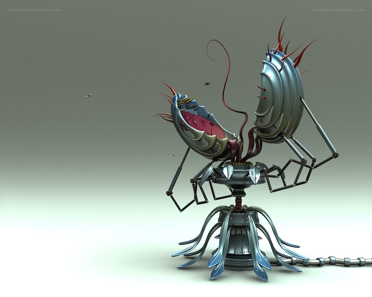 mechanical alien creature
