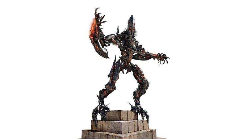 Mechanical Alien Robot — Black, Dramatic