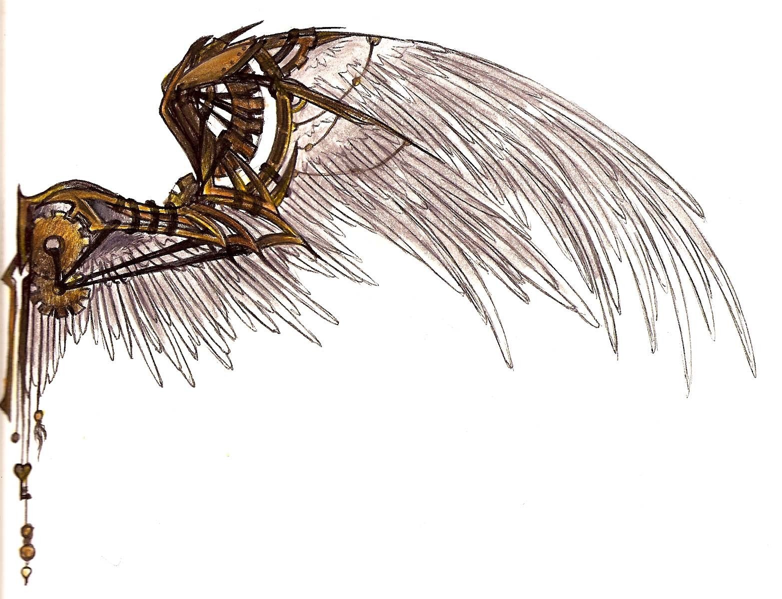 mechanical angel wings