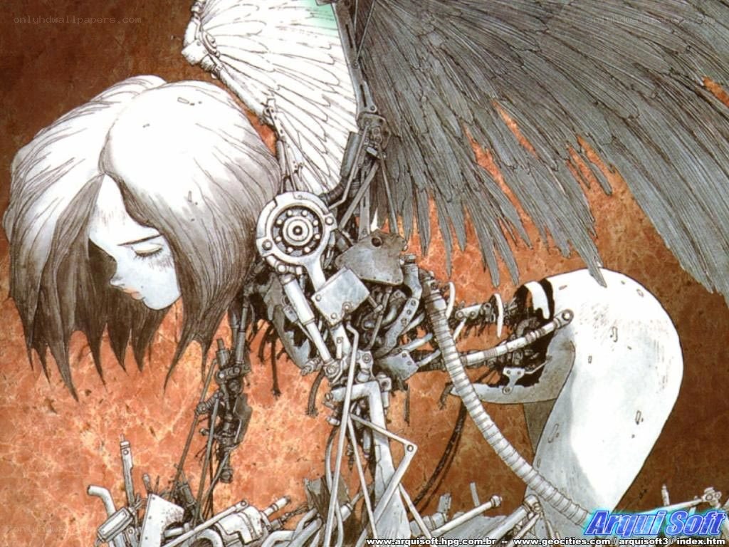 mechanical angel with wings