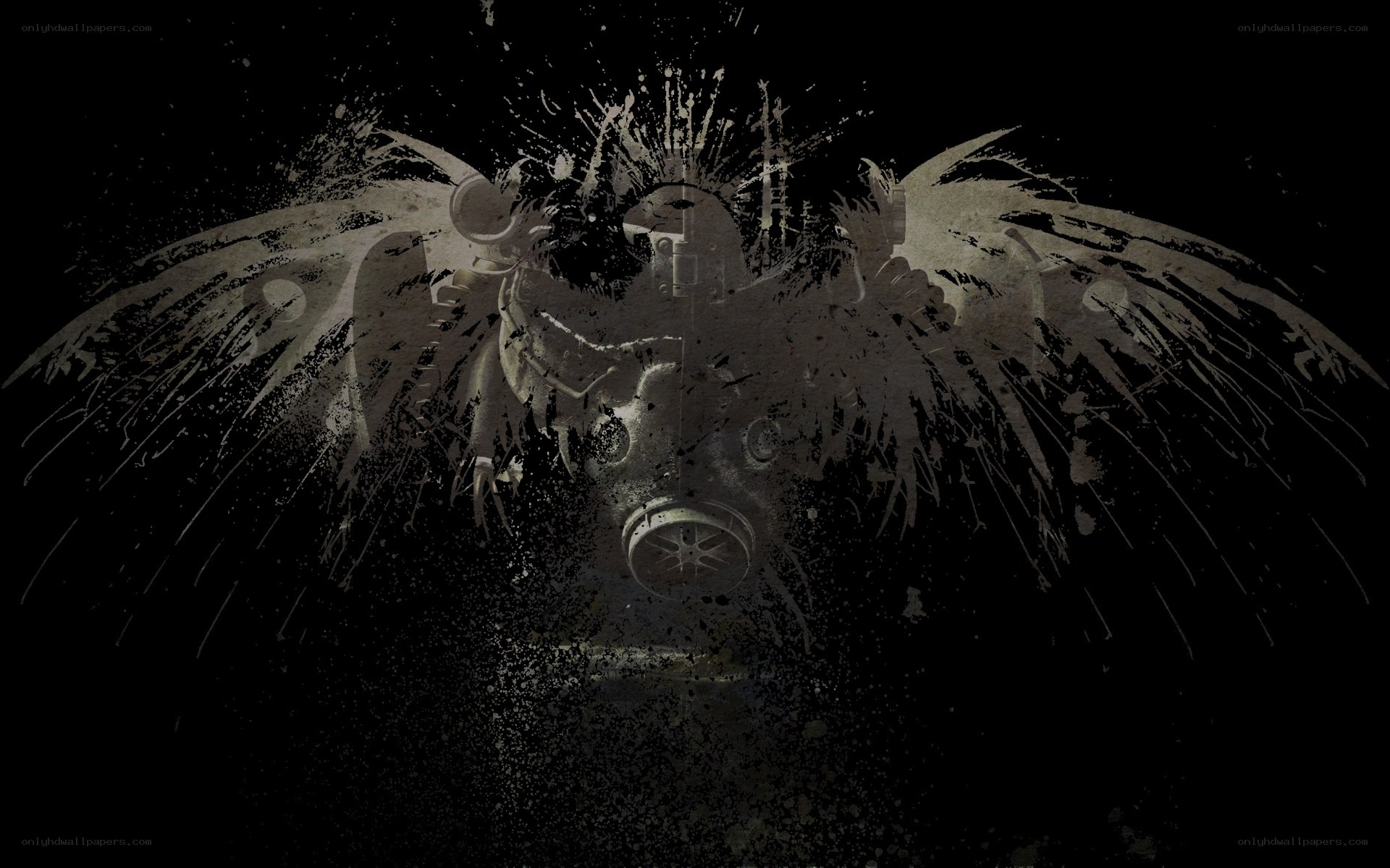 mechanical angel with wings