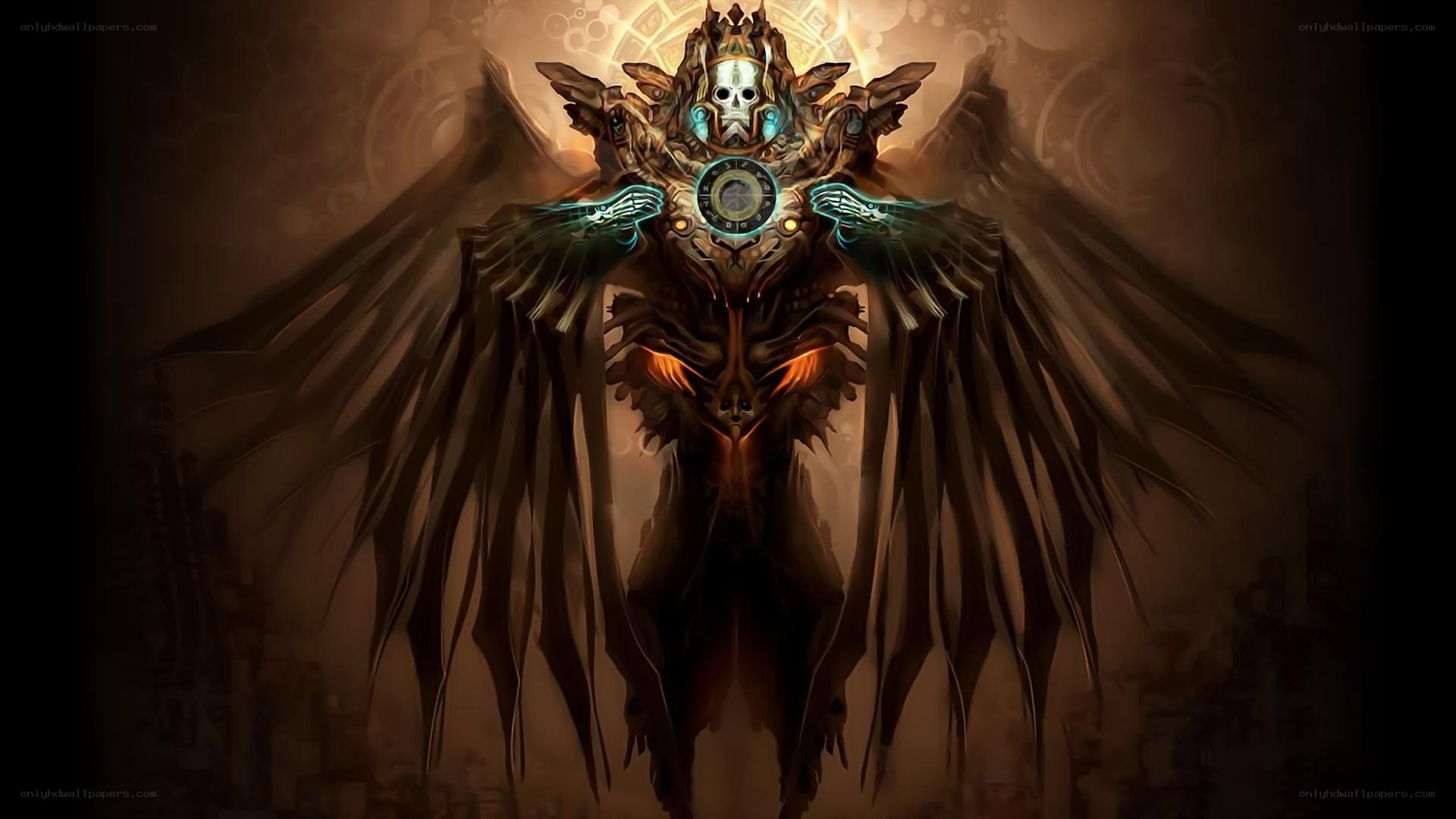 mechanical angel with wings