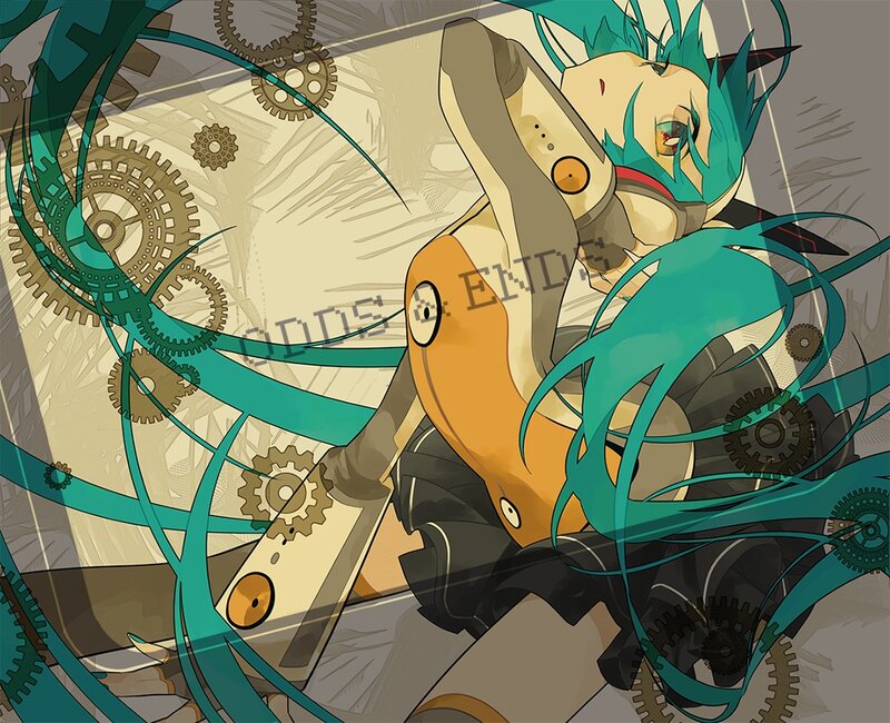 Mechanical Anime Character