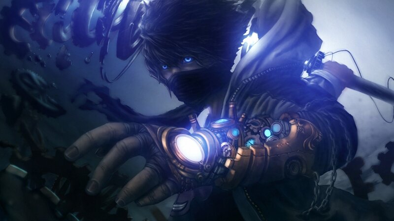 Mechanical-arm Warrior — Blue, Dramatic