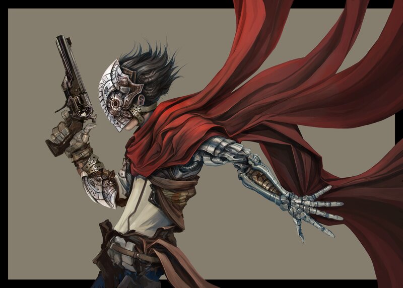 Mechanical-arm Warrior — Red