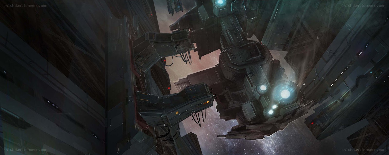 mechanical arms in space station