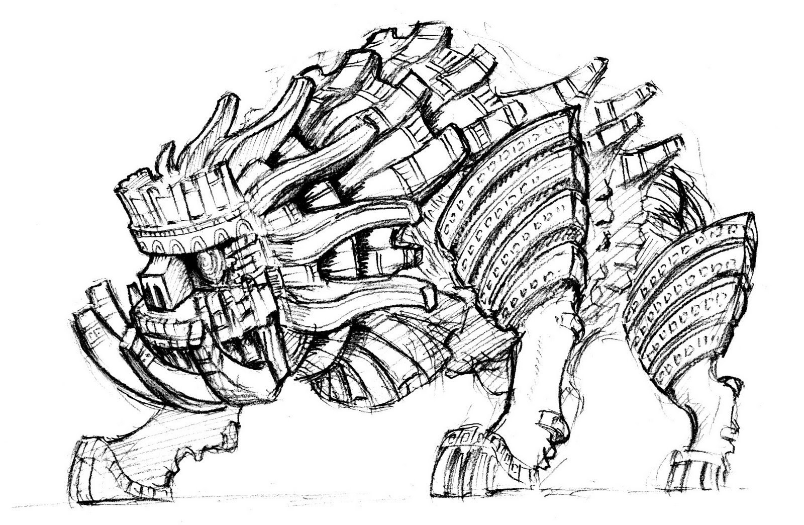mechanical beast concept art