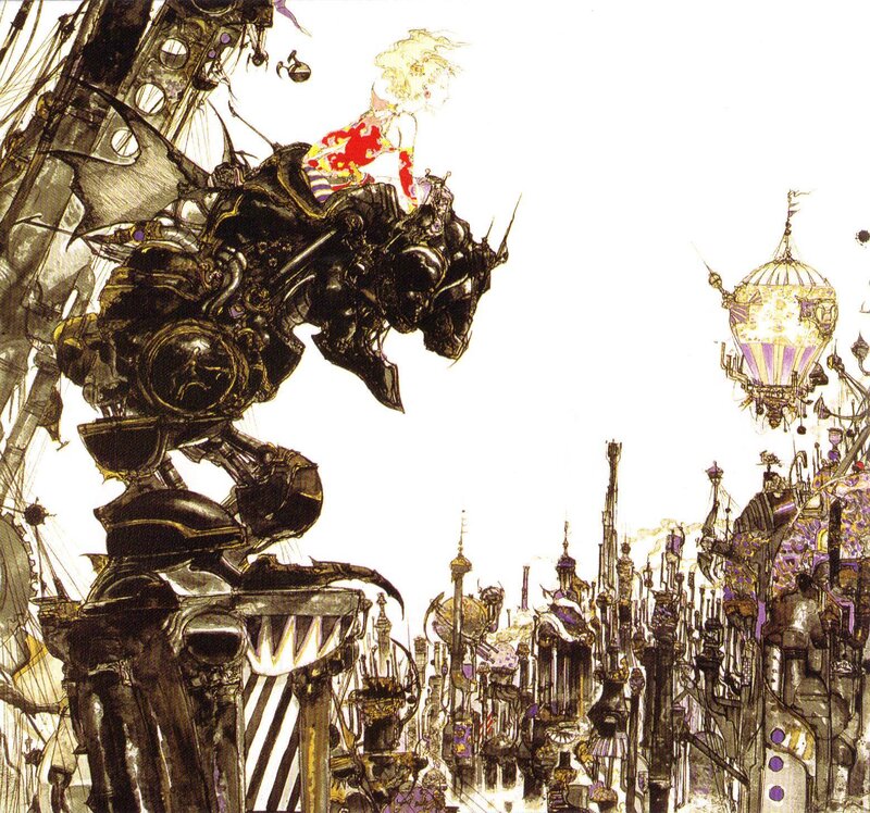 mechanical beast in a steampunk city