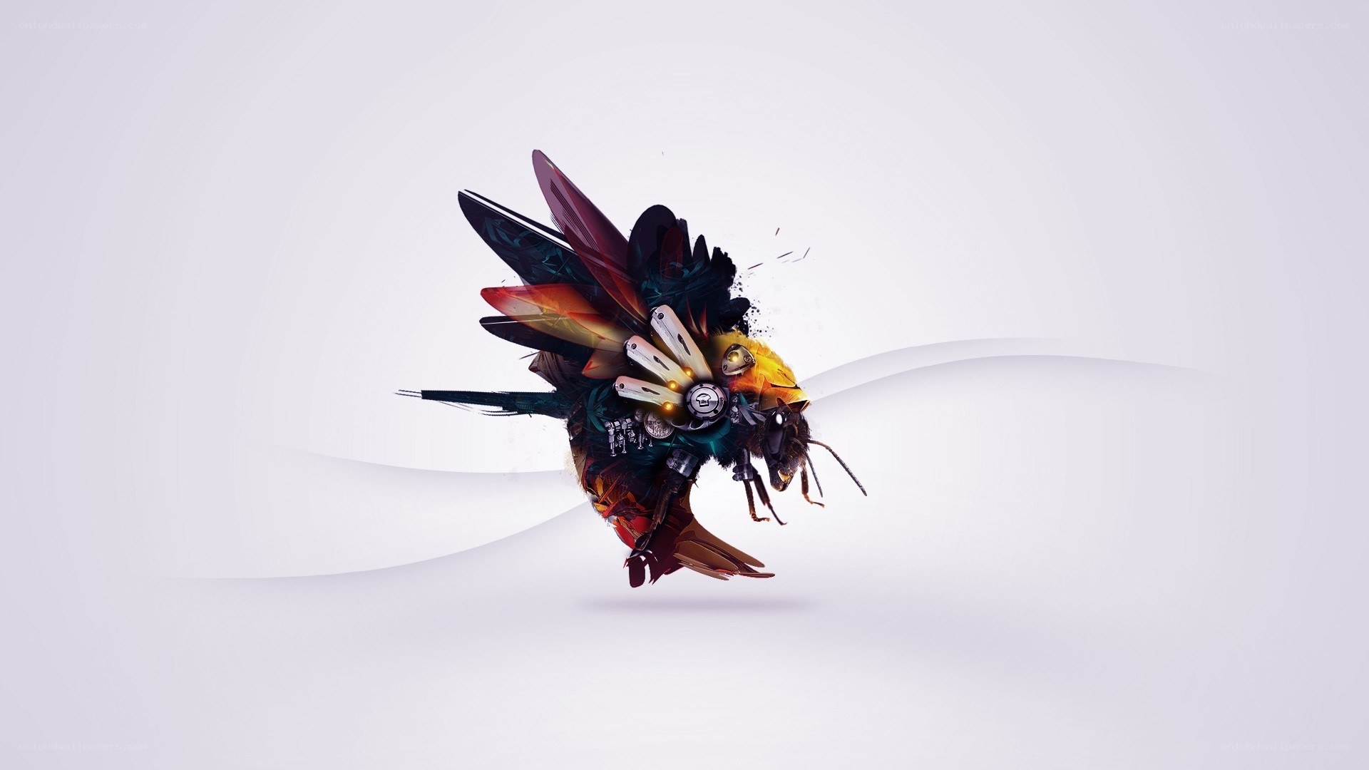 mechanical bee artwork