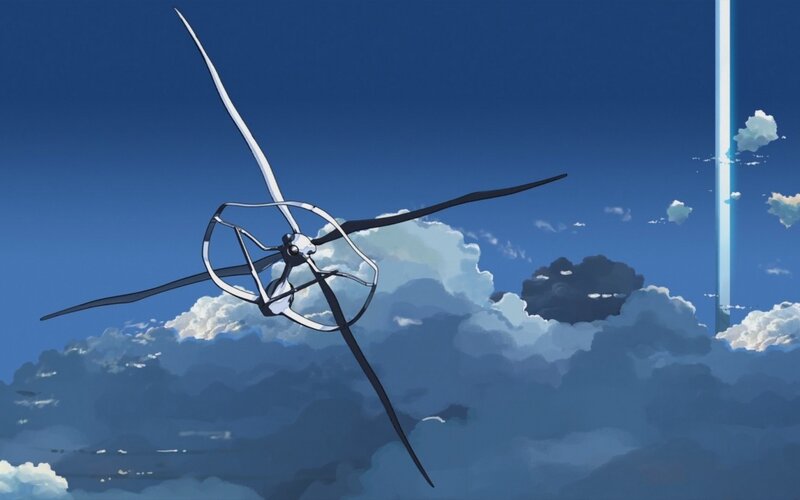 Mechanical Bird in Sky