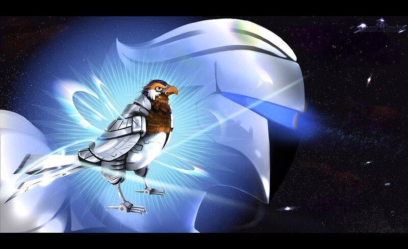 Mechanical Bird in Space