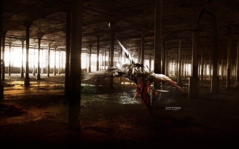Mechanical Bird in Warehouse
