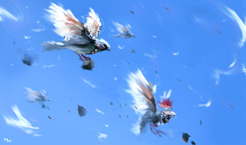 Mechanical Birds in Flight
