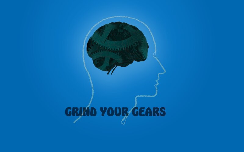 Mechanical Brain in Head Outline
