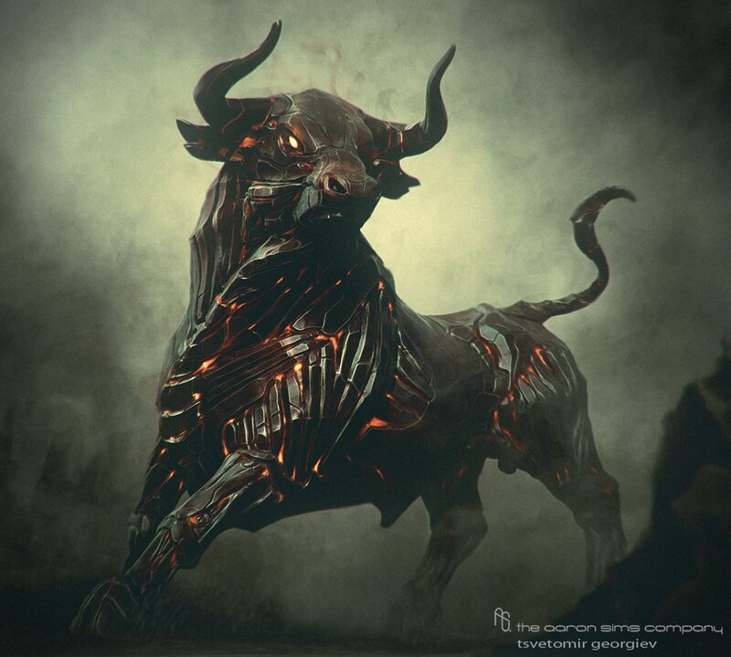 Mechanical bull creature