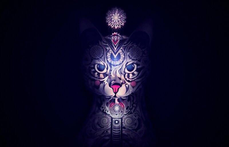 mechanical cat art