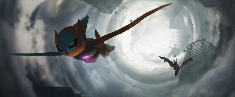 Mechanical Cat in Storm