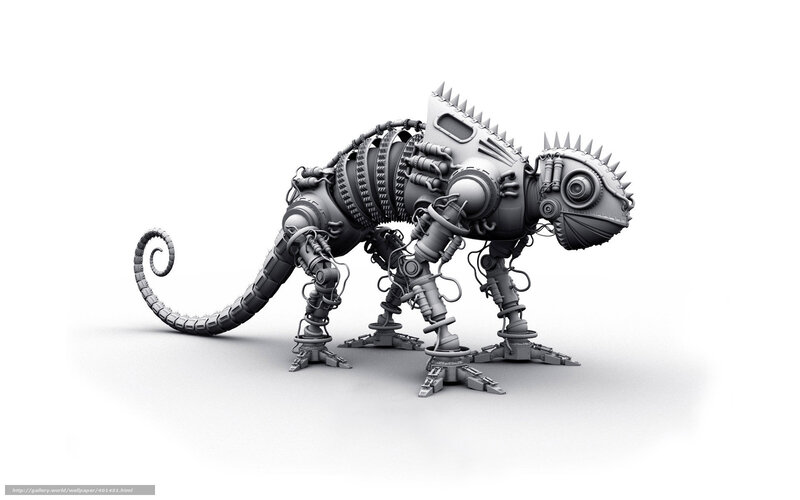 Mechanical Chameleon — Gray, Neutral