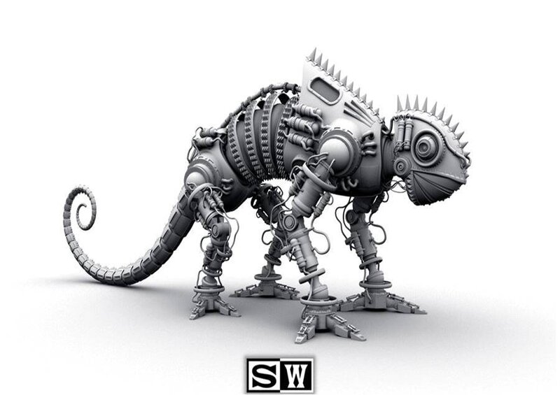 mechanical chameleon robot