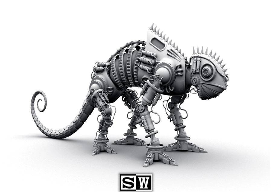 mechanical chameleon robot
