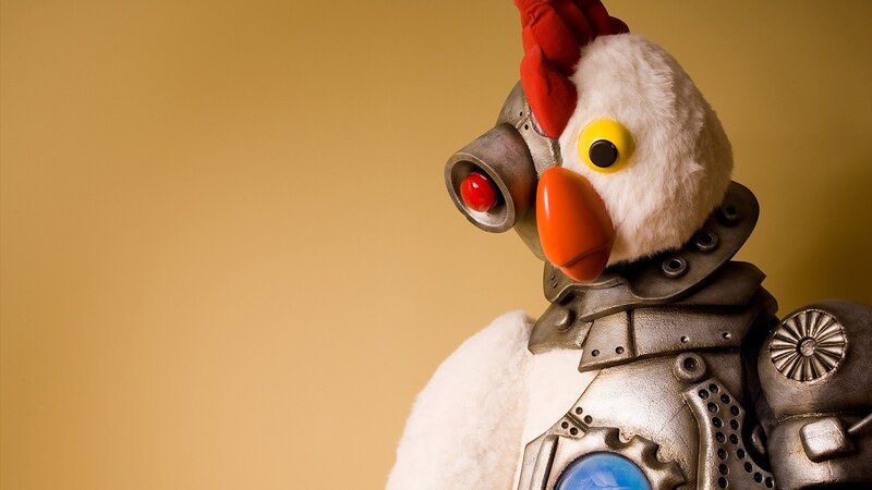 Mechanical Chicken Figure — Brown