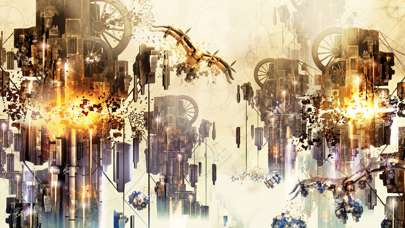 Mechanical City Explosion — Gold